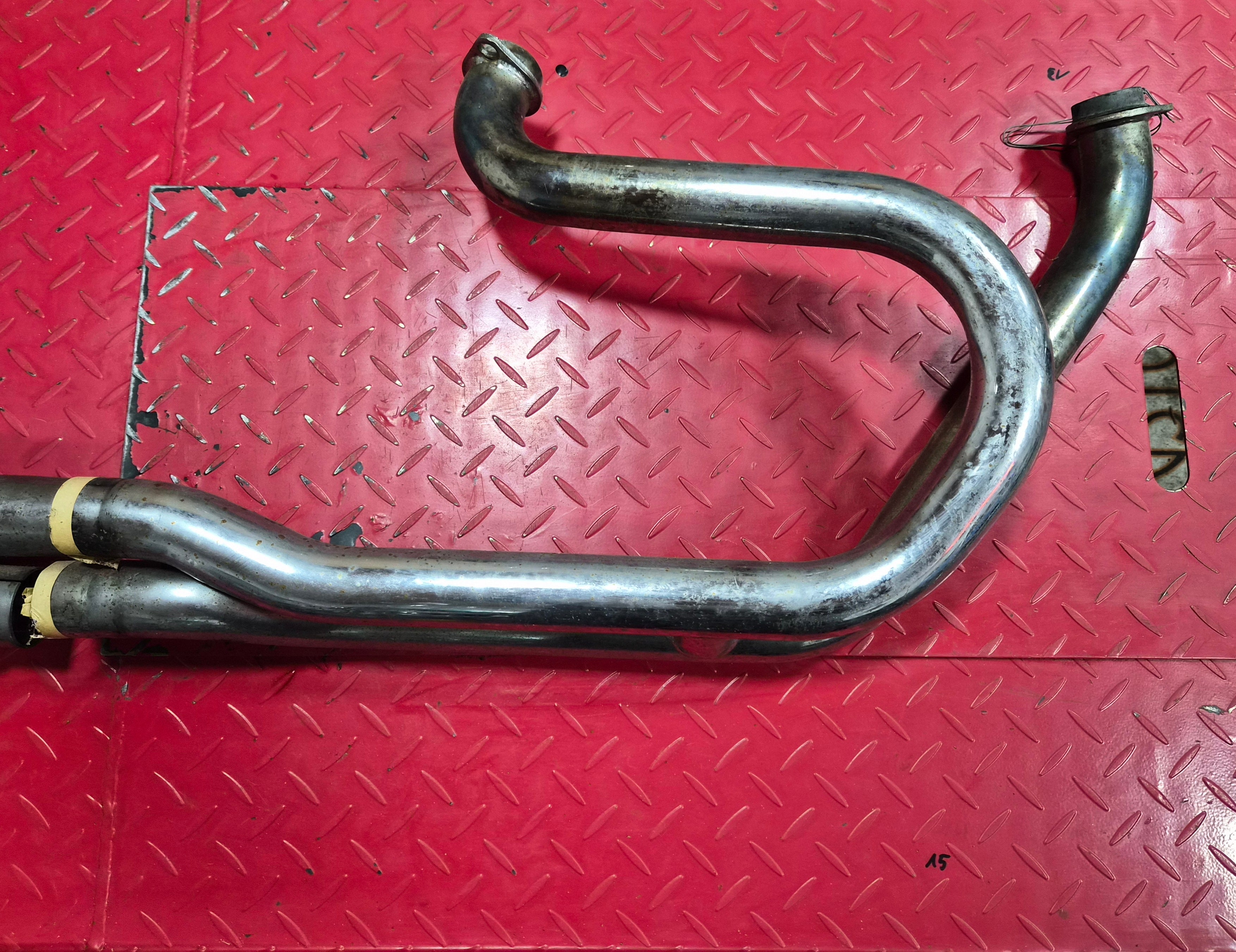 Harley Davidson Shovel 2in1 Auspuffanlage chrom gebraucht