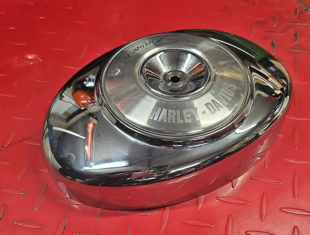 Harley Davidson LuftfilterDeckel chrom Sreamin Eagle gebraucht