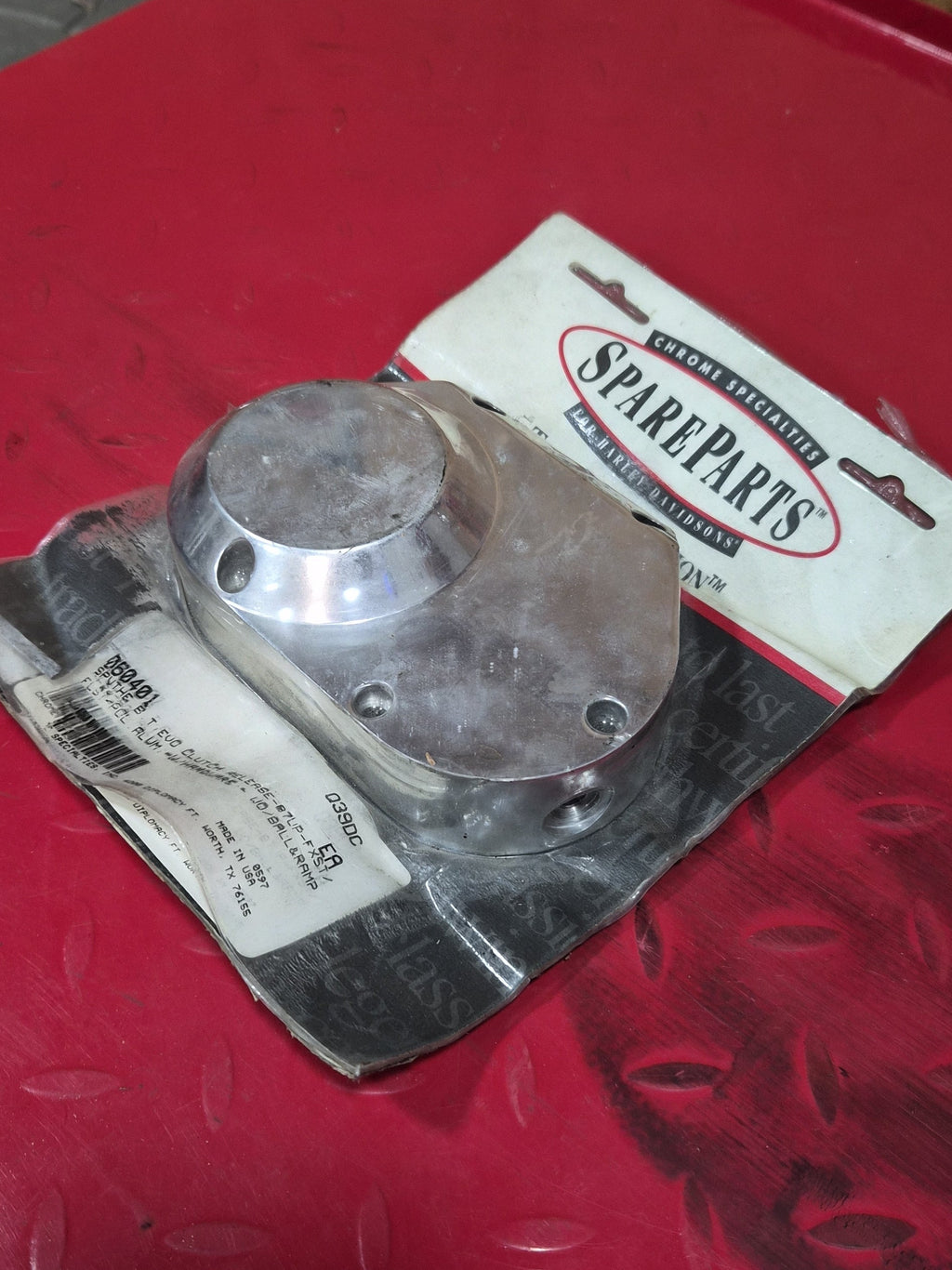 Harley Davidson Getriebeseitendeckel Trapdoor Alu poliert NEW