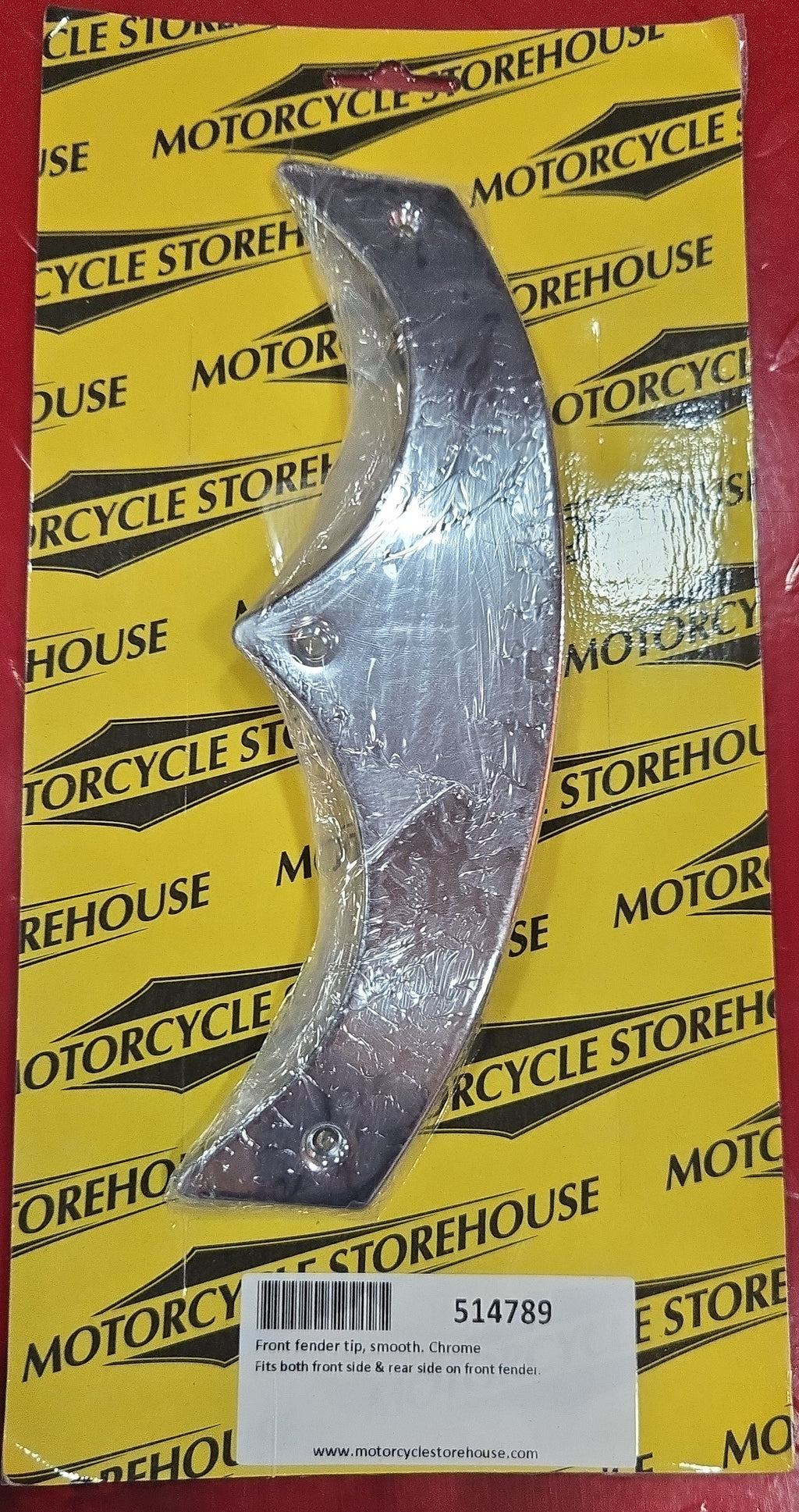 Harley Davidson Front Fender Tip smooth chrom NEW