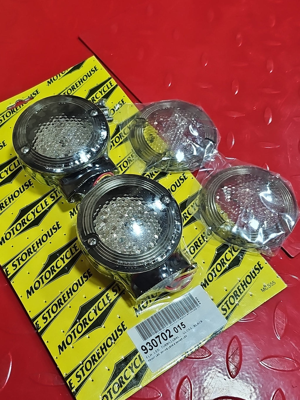 Harley Davidson FLH Blinker LED Front schwarz NEW