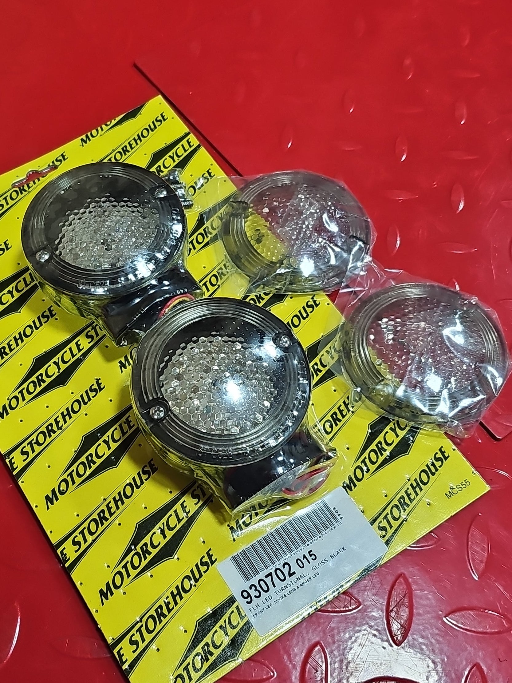 Harley Davidson FLH Blinker LED Front schwarz NEW