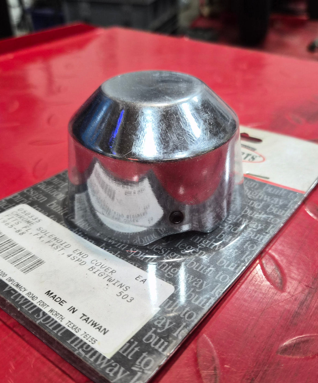 Harley Davidson Solenoid End Cover chrom NEW