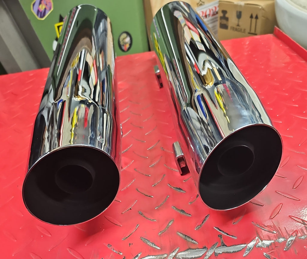 Harley Davidson V Rod Endschalldämpfer Muffler Auspuff chrom gebraucht
