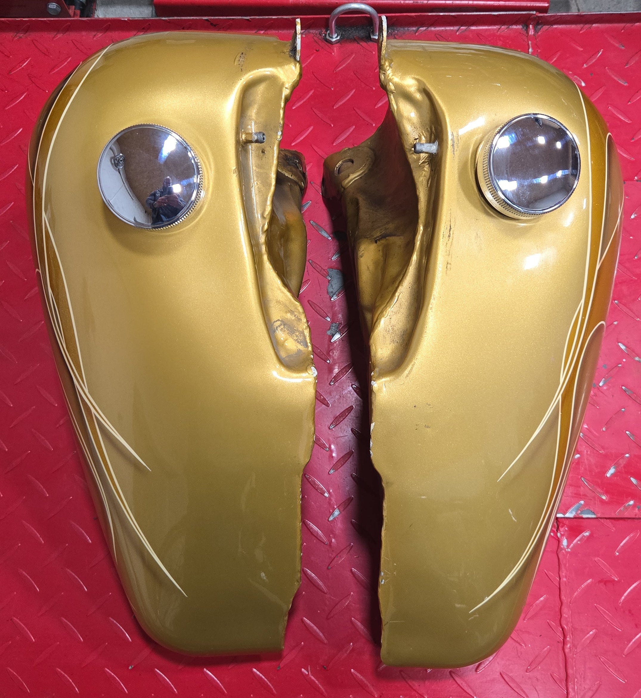 Harley Shovel 5 Galonen Tank gebraucht