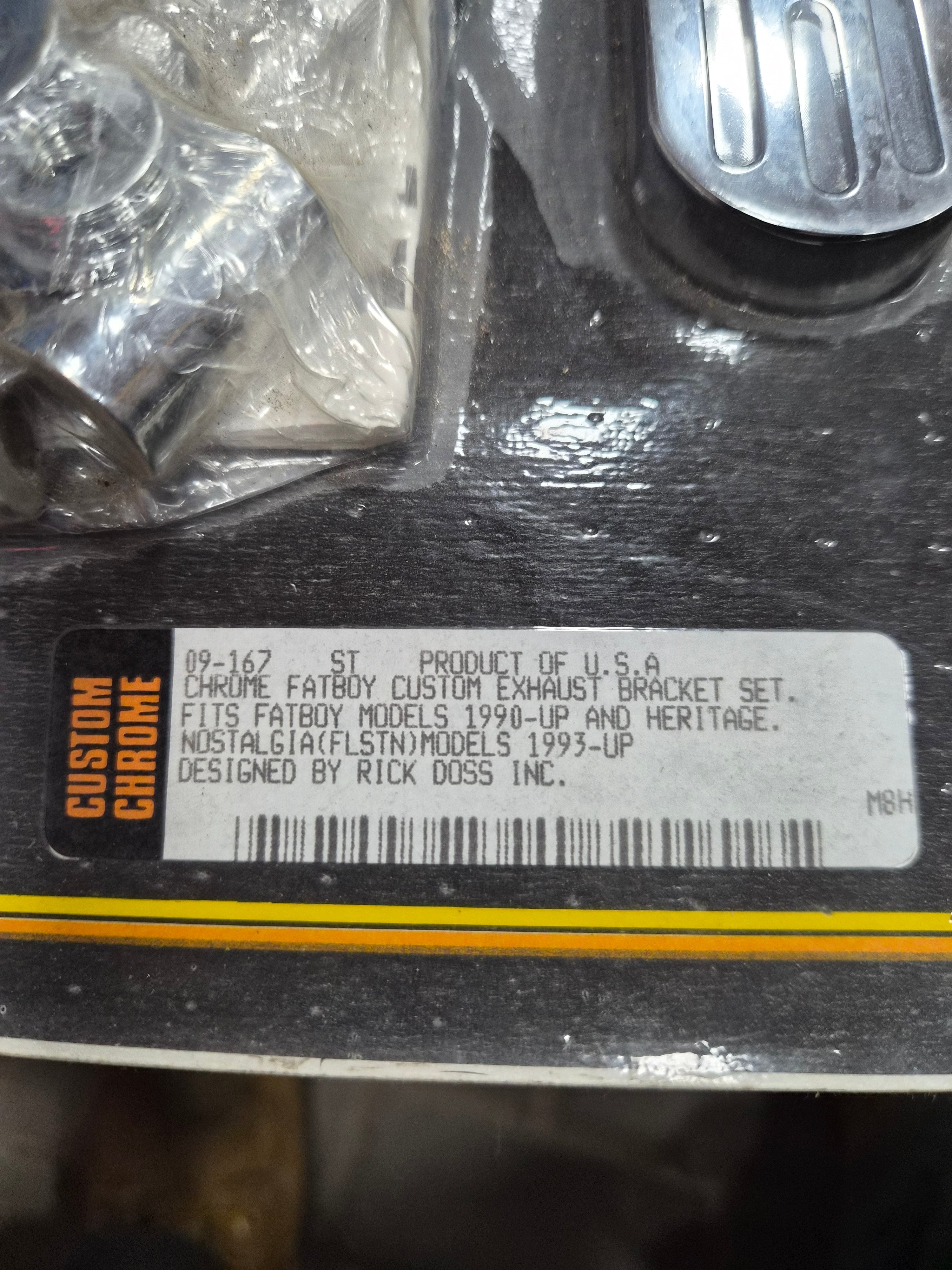 Harley Davidson Auspuff Halter CNC Rick Doss Design NEW