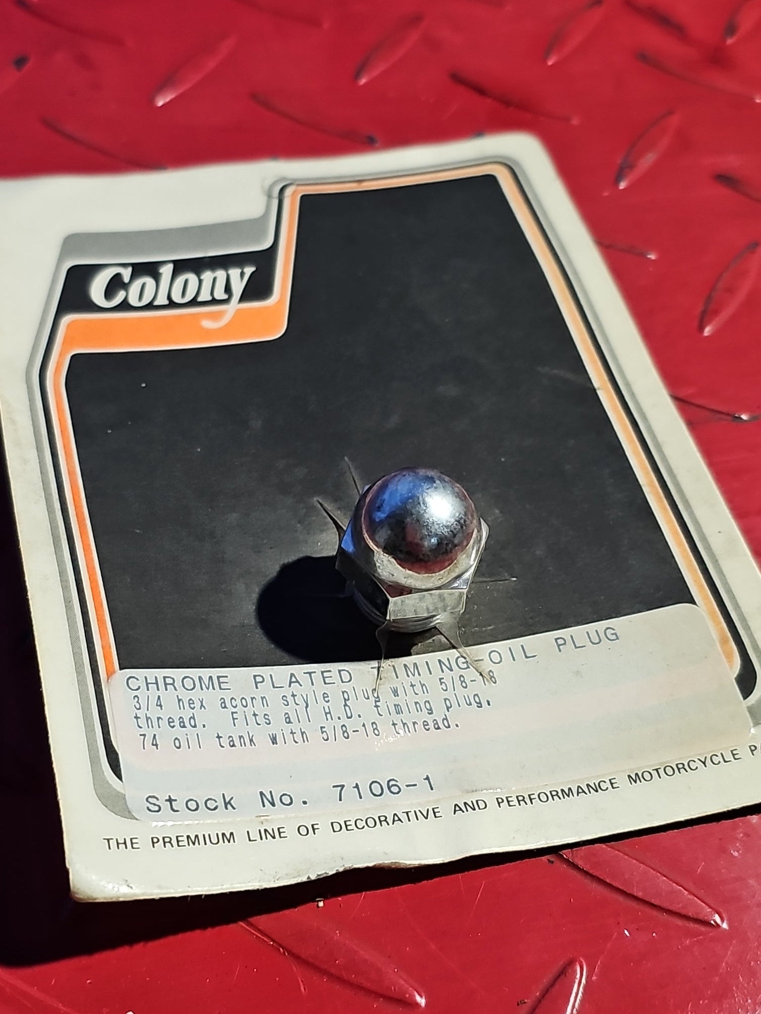 Harley Davidson Timing Plug chrom NEW