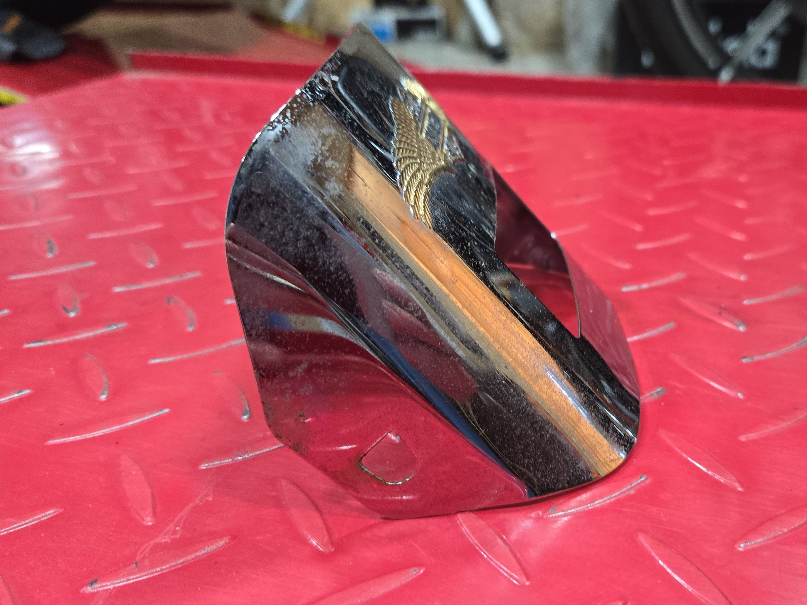 Harley Davidson Rücklicht Blende Cover chrom gebraucht