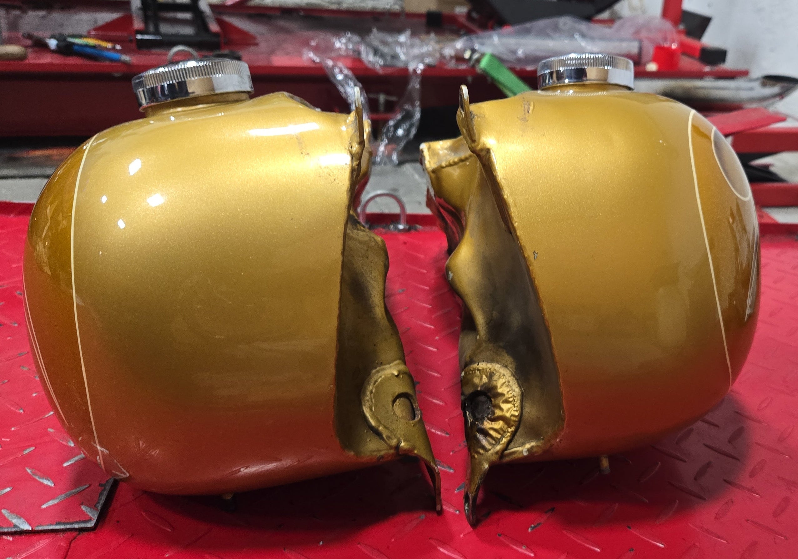 Harley Shovel 5 Galonen Tank gebraucht