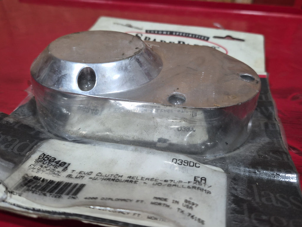 Harley Davidson Getriebeseitendeckel Trapdoor Alu poliert NEW