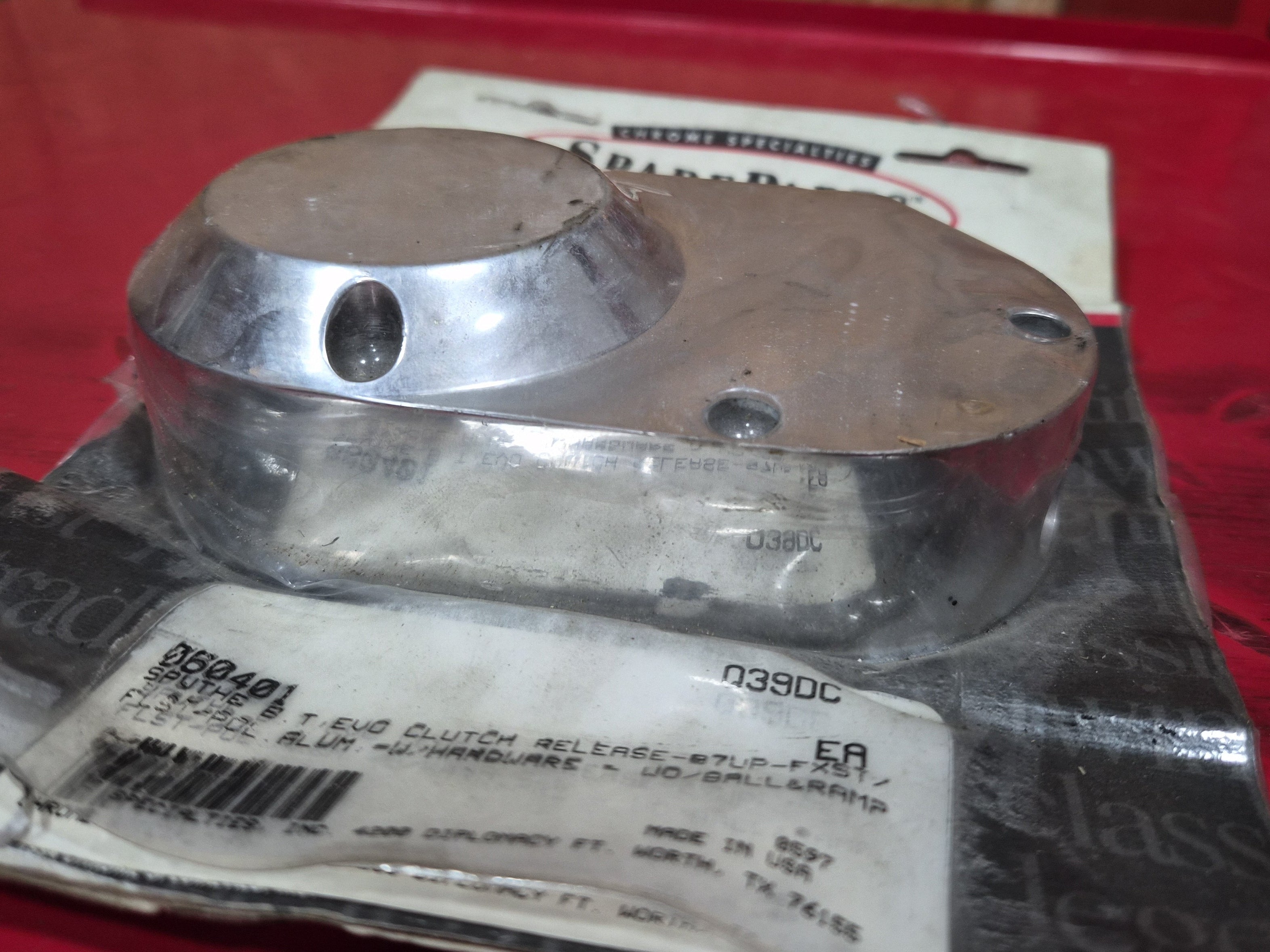 Harley Davidson Getriebeseitendeckel Trapdoor Alu poliert NEW