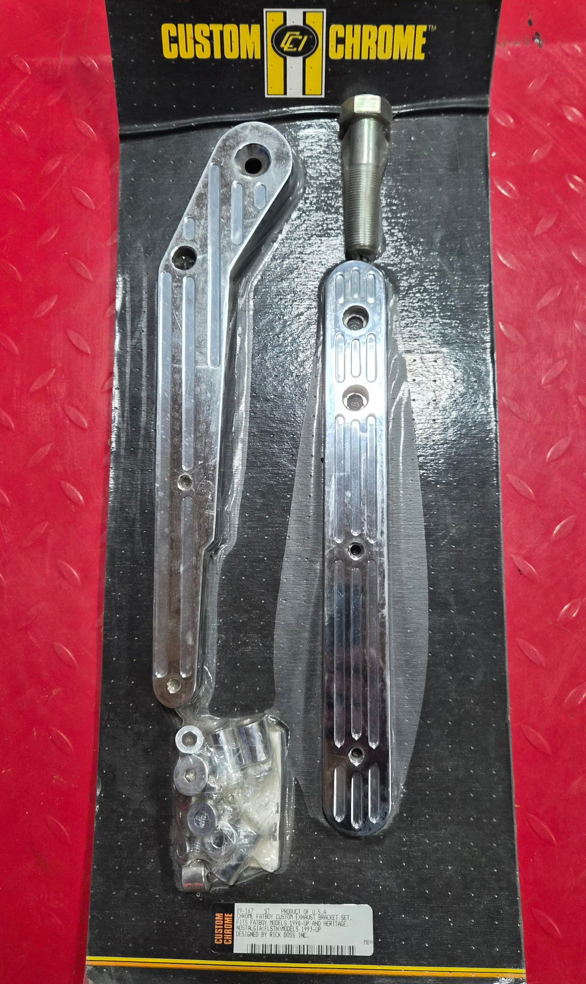 Harley Davidson Auspuff Halter CNC Rick Doss Design NEW