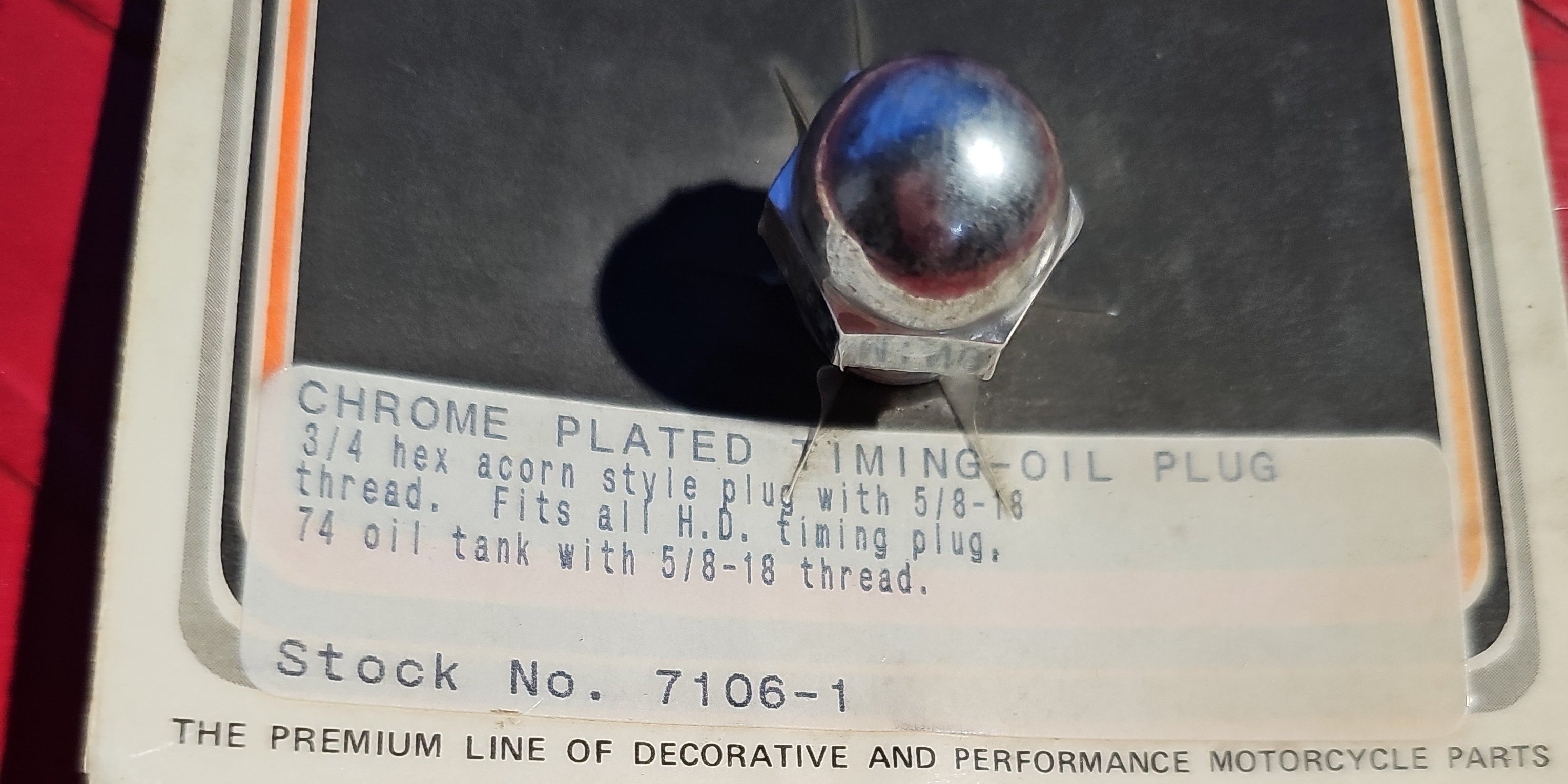 Harley Davidson Timing Plug chrom NEW