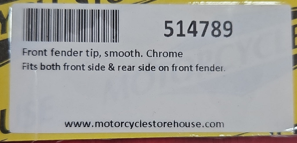 Harley Davidson Front Fender Tip smooth chrom NEW