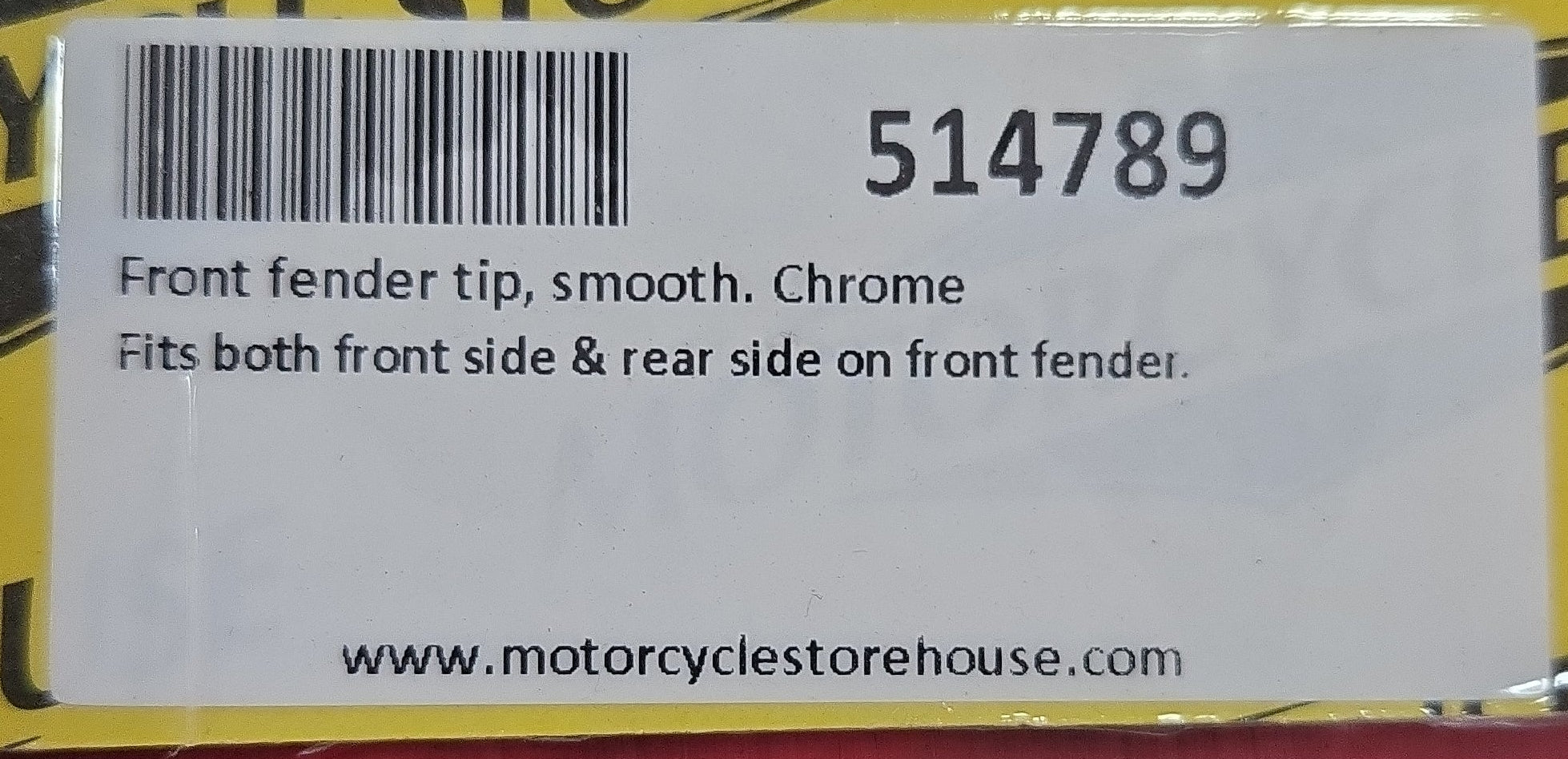 Harley Davidson Front Fender Tip smooth chrom NEW