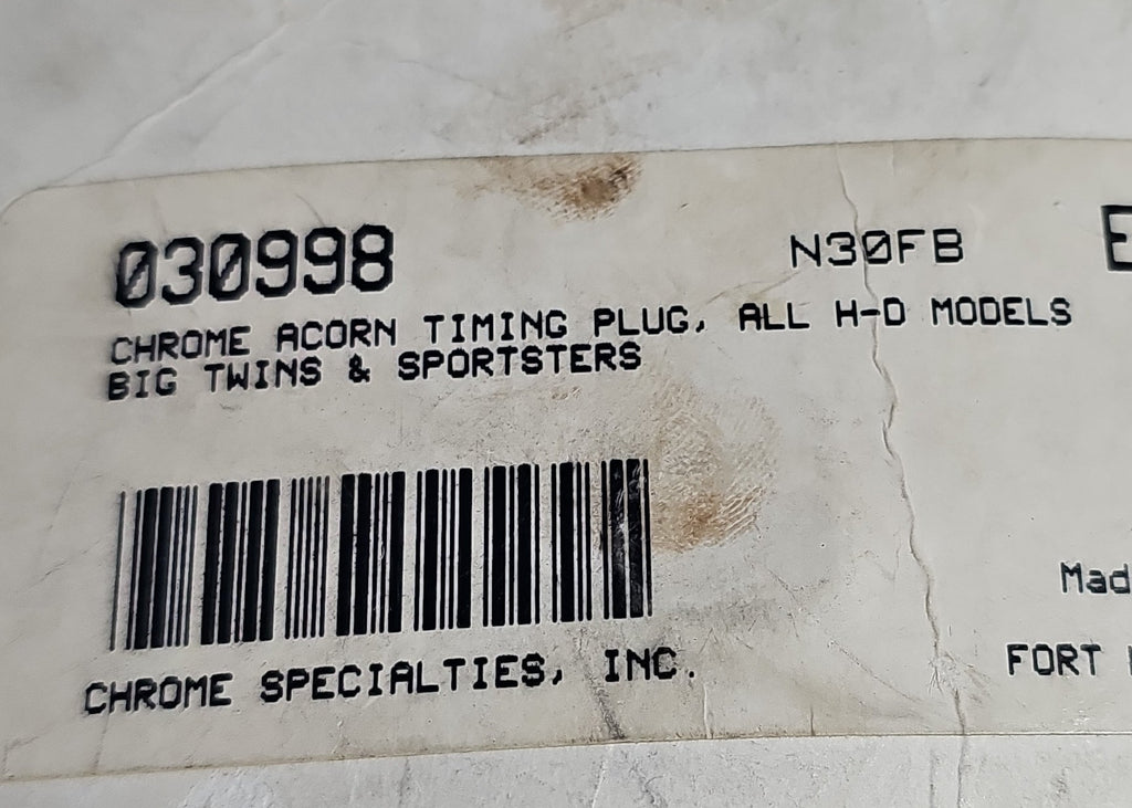 Harley Davidson Timing Plug chrom NEW