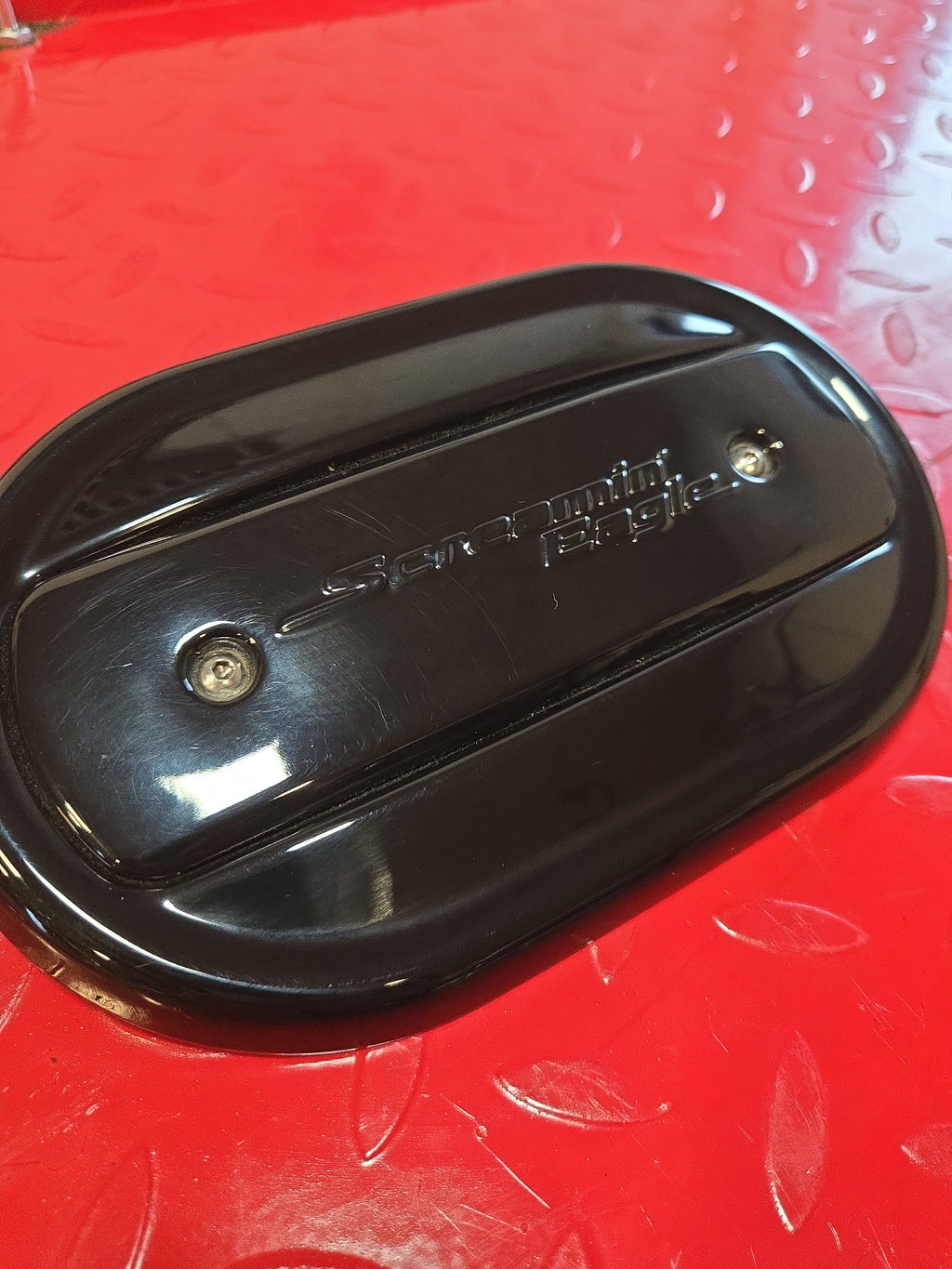 Harley Davidson Luftfilter Cover schwarz gebraucht
