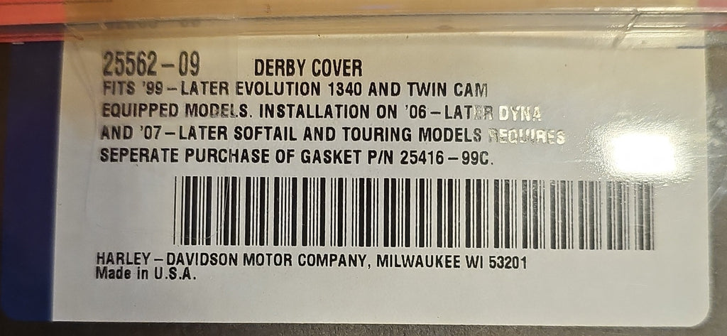 Harley Davidson Derby Cover "1" schwarz NEW