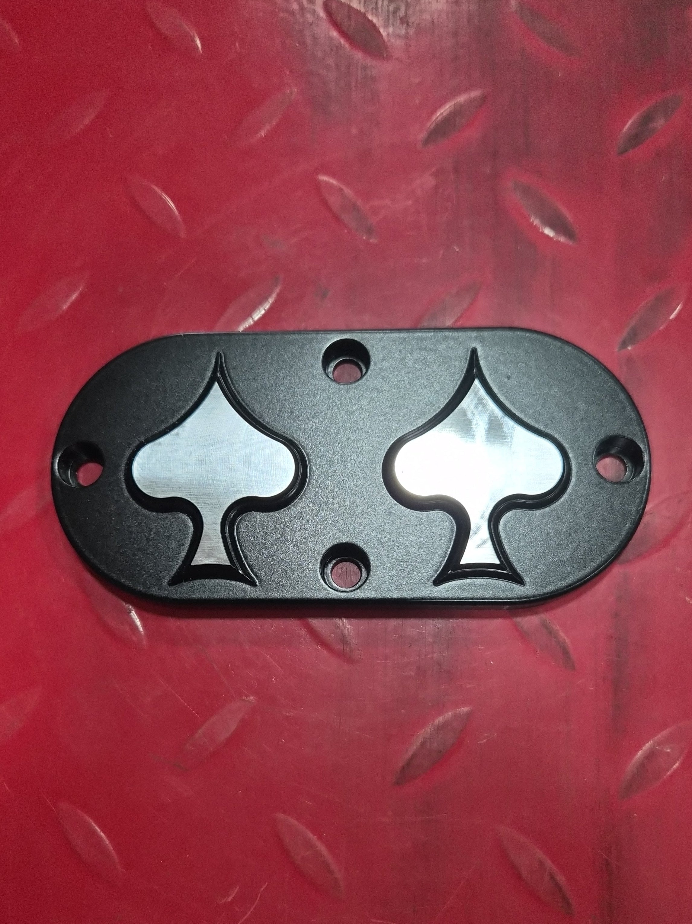 Hells Kitchen Inspection Cover für Harley BT schwarz SPADES Design NEW