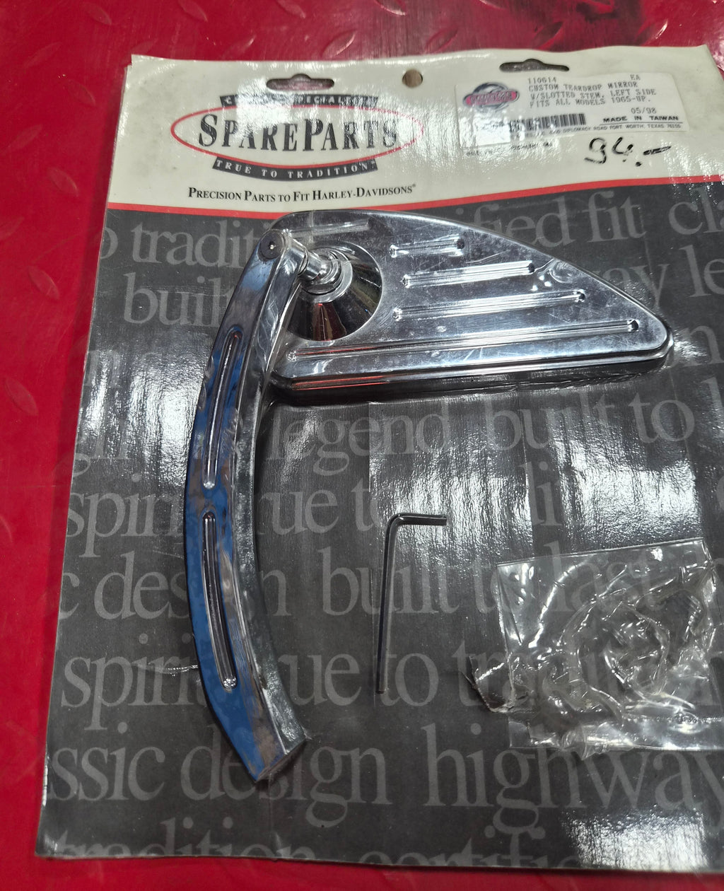 Harley Davidson Custombike Chopper Spiegel CNC chrom NEW
