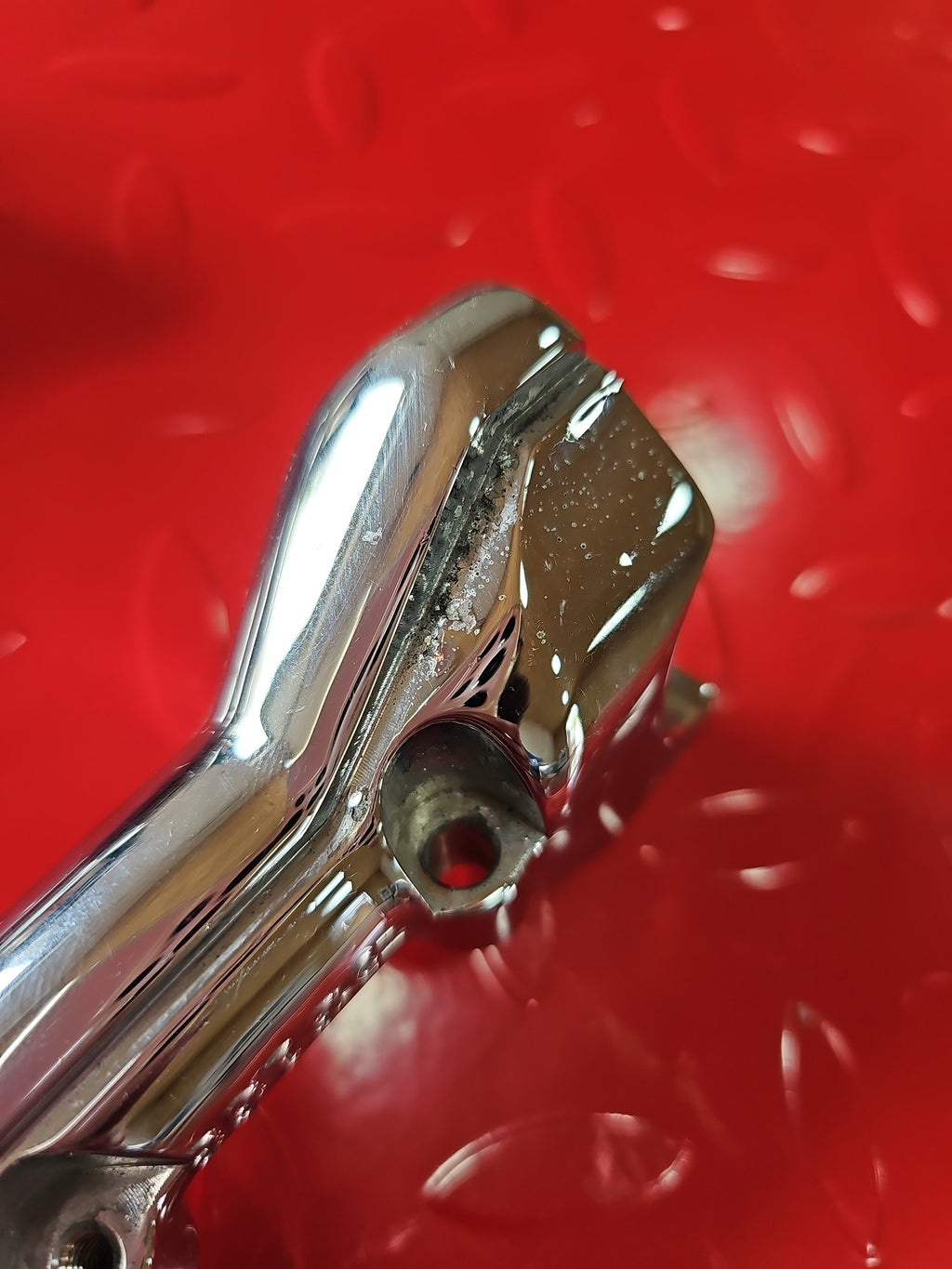 Harley Davidson Riser Unterteile chrom lang gebraucht
