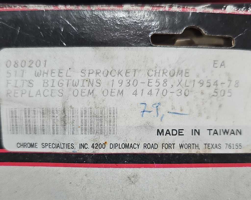 Harley Davidson Kettenblatt chrom  NEW