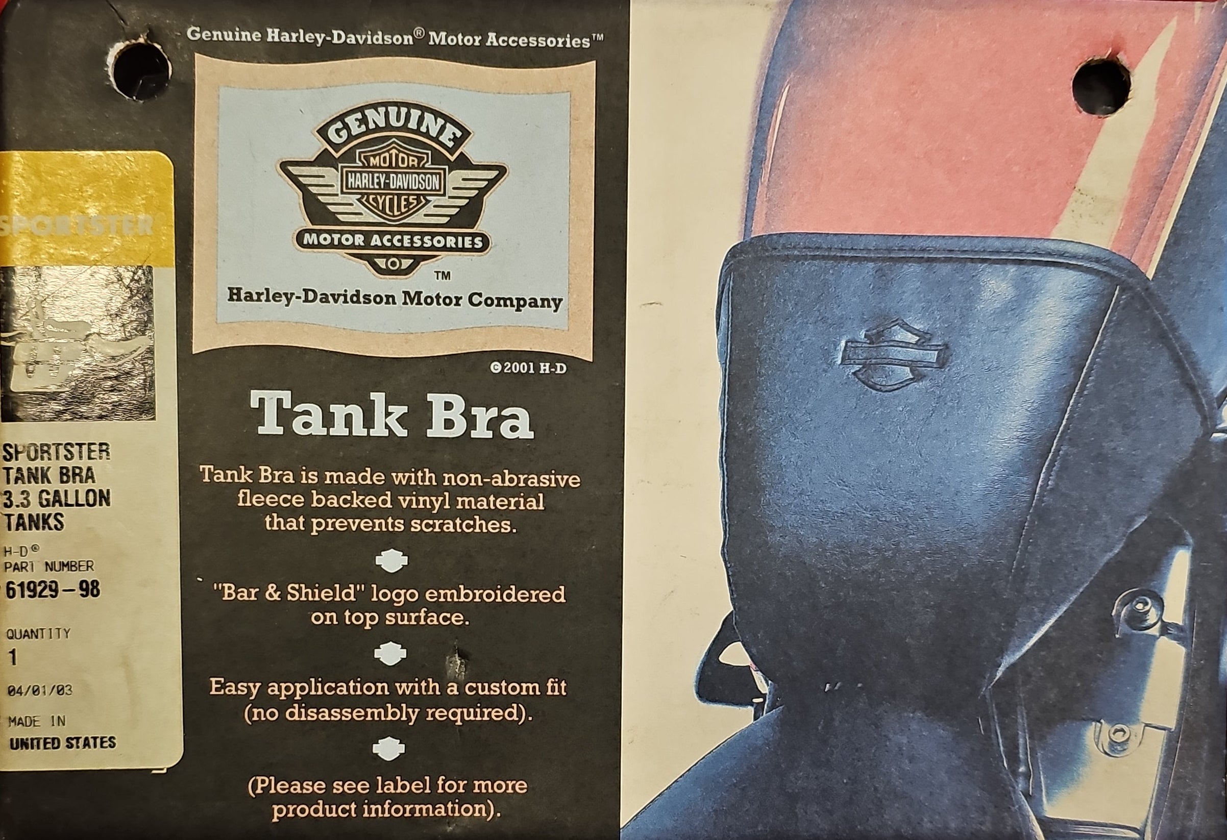 Harley Davidson Tank Schutz Cover NEW