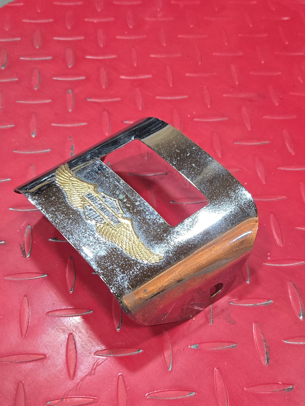 Harley Davidson Rücklicht Blende Cover chrom gebraucht