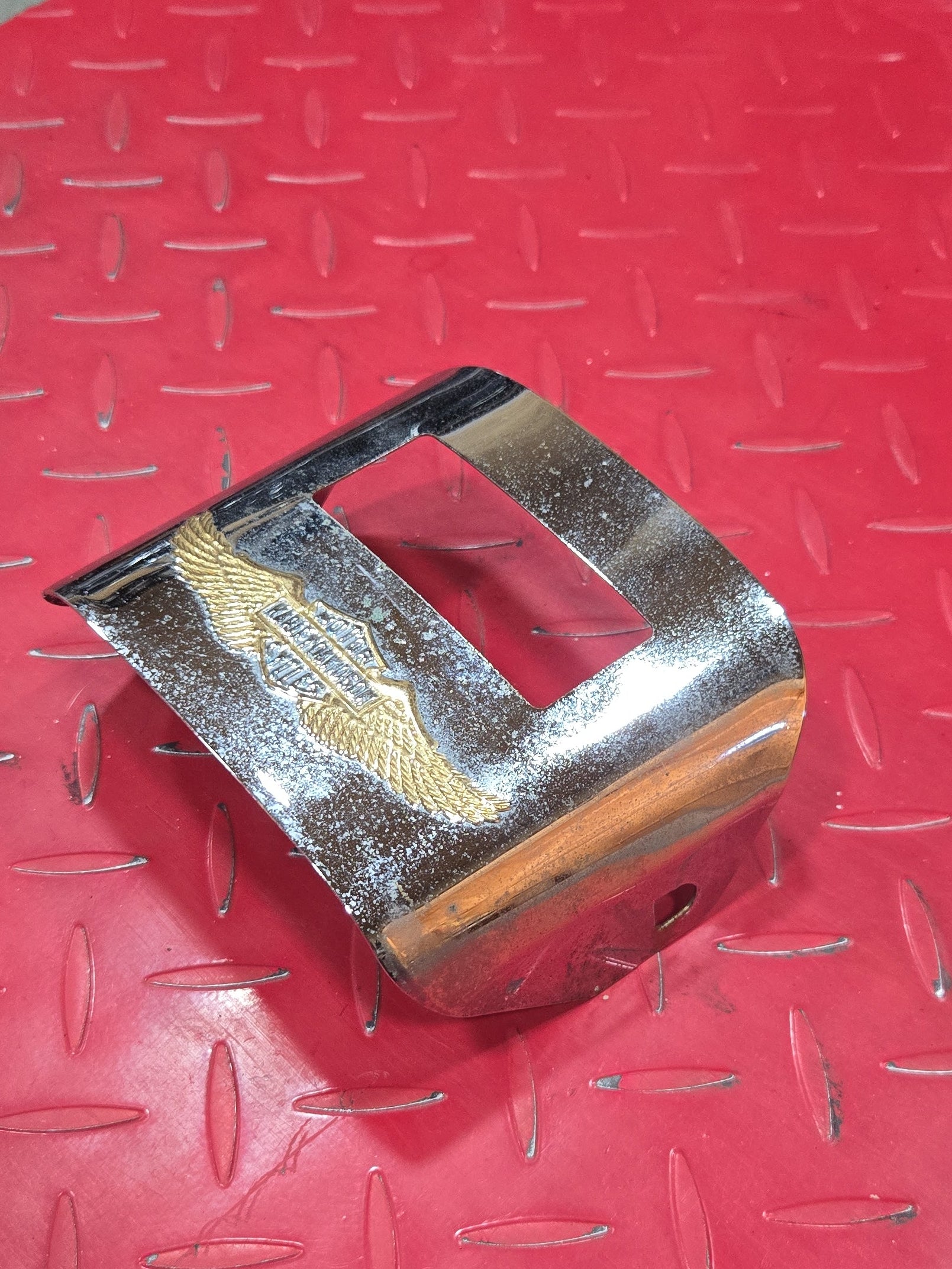 Harley Davidson Rücklicht Blende Cover chrom gebraucht