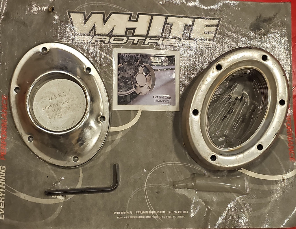 White Brothers Auspuff Scheibenkit Endkappe End Cap NEW
