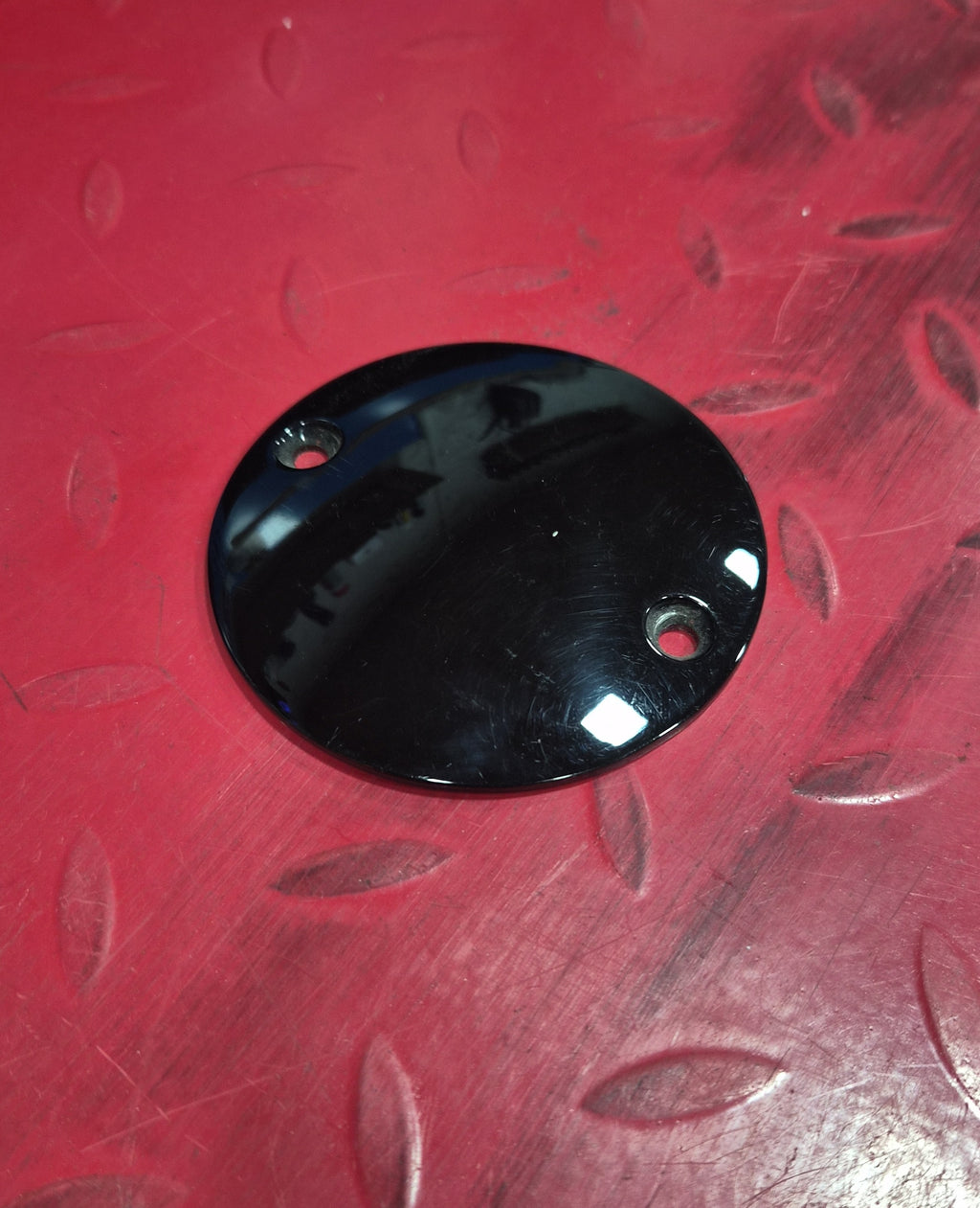 CUSTOM CHROME Pointcover schwarz für Harley gebraucht