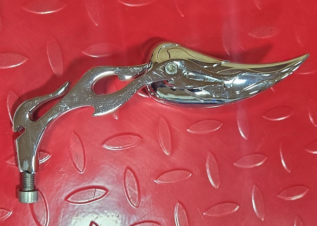 Harley Chopper Custombike Spiegel chrom Flames gebraucht