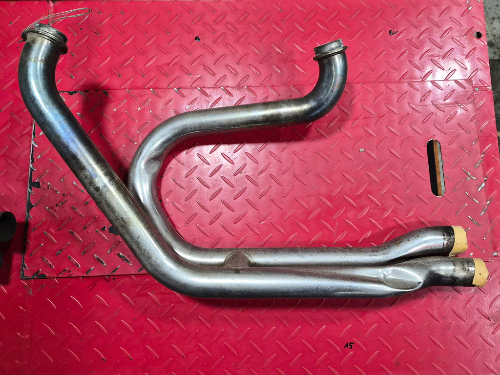 Harley Davidson Shovel 2in1 Auspuffanlage chrom gebraucht