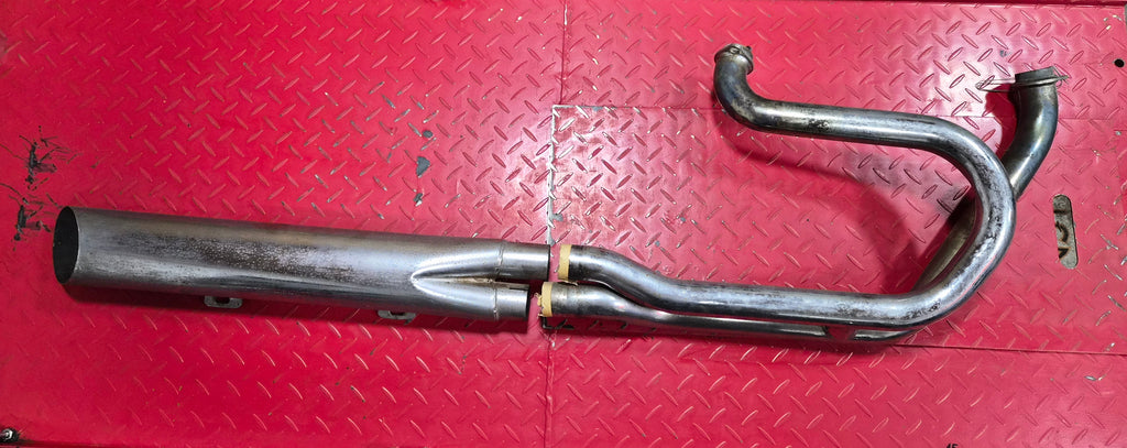 Harley Davidson Shovel 2in1 Auspuffanlage chrom gebraucht