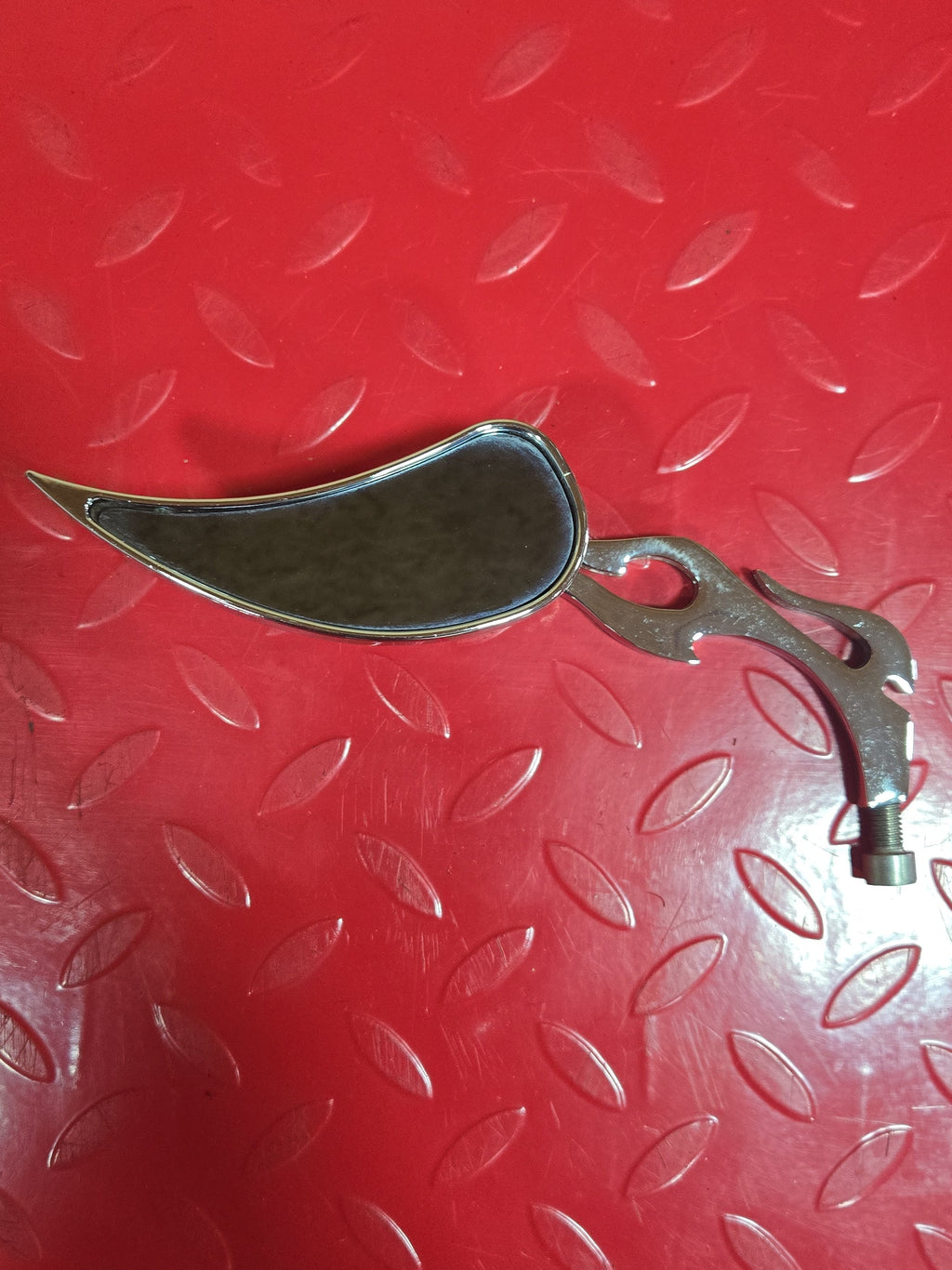 Harley Chopper Custombike Spiegel chrom Flames gebraucht