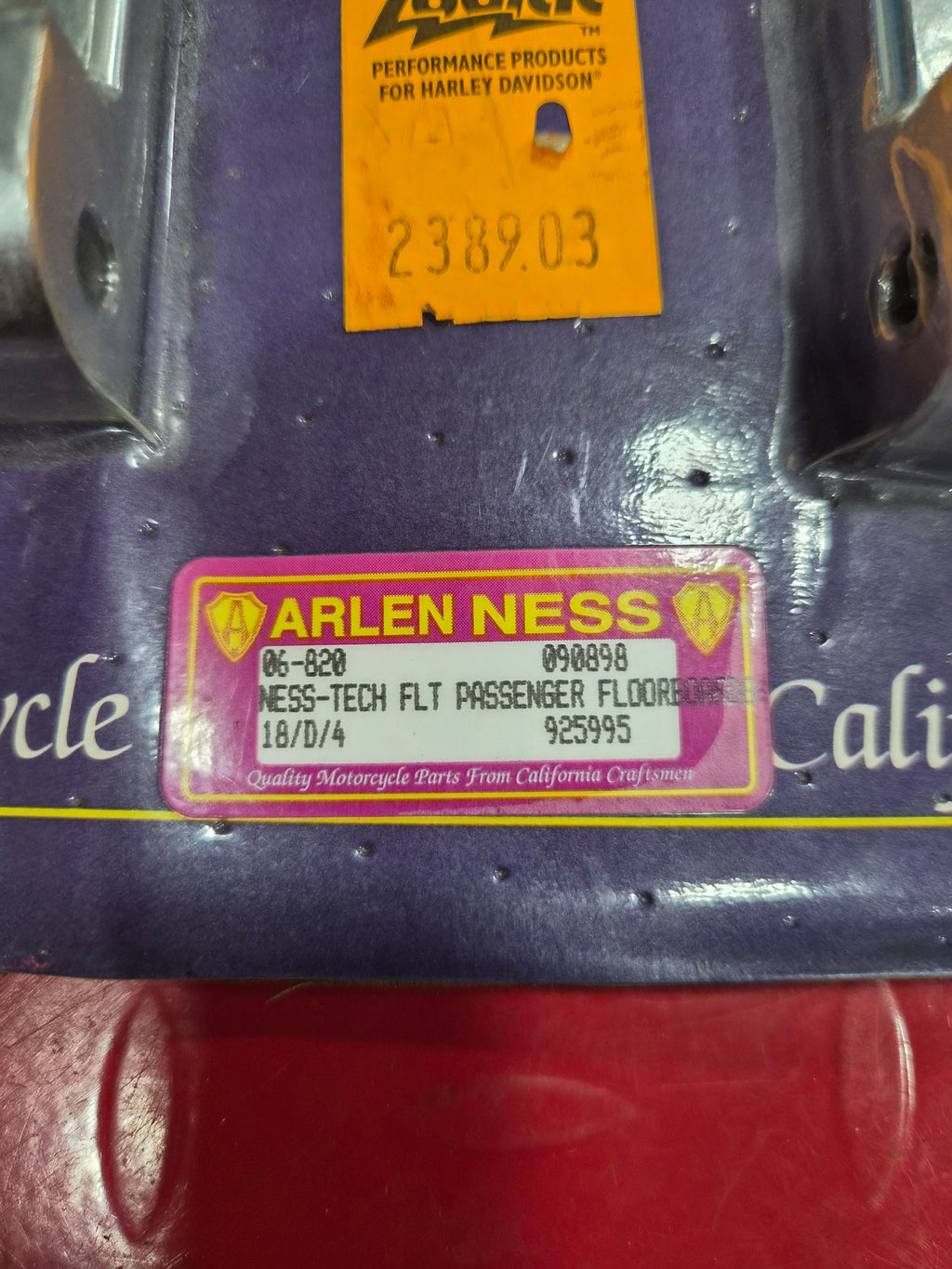 Harley Davidson ARLEN NESS Passenger Fussrasten Footpegs Alu NEW