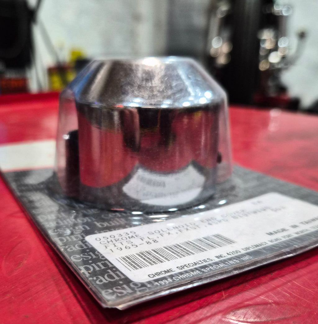 Harley Davidson Solenoid End Cover chrom NEW